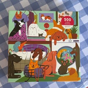 Galison Vibrant Dog Puzzle - 500 Piece EUC
